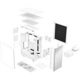 Fractal Design Define 7 Compact Bianco bianco, PC, Bianco, ATX, micro ATX, Mini-ITX, Acciaio, Vetro temperato, 16,9 cm, 36 cm