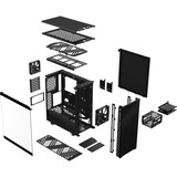 Fractal Design Define 7 Compact Midi Tower Nero Nero, Midi Tower, PC, Nero, ATX, micro ATX, Micro-ITX, Alluminio, Acciaio, Vetro temperato, Casa/ufficio