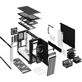 Fractal Design Define 7 Midi Tower Nero, Bianco Nero/Bianco, Midi Tower, PC, Nero, Bianco, ATX, EATX, micro ATX, Micro-ITX, Alluminio, Acciaio, 18,5 cm