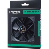 Fractal Design FD-FAN-DYN-X2-GP14-BK sistema di raffreddamento per computer Case per computer Ventilatore 14 cm Nero Nero, Ventilatore, 14 cm, 1000 Giri/min, 18,9 dB, Nero