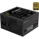 GIGABYTE P750GM alimentatore per computer 750 W 20+4 pin ATX ATX Nero Nero, 750 W, 100 - 240 V, 50/60 Hz, 12-6 A, Attivo, 16 ms