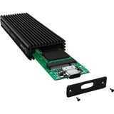 ICY BOX IB-1816M-C31 Box esterno SSD Nero U.2, Disk enclosure Nero, Box esterno SSD, U.2, M.2, PCI Express 3.0, 10 Gbit/s, Collegamento del dispositivo USB, Nero