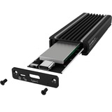 ICY BOX IB-1824ML-C31 Box esterno SSD Nero M.2, Disk enclosure Nero, Box esterno SSD, M.2, PCI Express 3.0, 10 Gbit/s, Collegamento del dispositivo USB, Nero