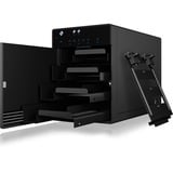 ICY BOX IB-3740-C31 Box esterno HDD/SSD Nero 2.5/3.5", Disk enclosure Nero, Box esterno HDD/SSD, 2.5/3.5", SATA, Seriale ATA II, Serial ATA III, 10 Gbit/s, Collegamento del dispositivo USB, Nero