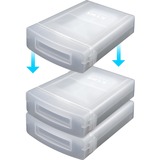 ICY BOX IB-AC602a Plastica Traslucido, Custodia protettiva trasparente, Plastica, Traslucido, 100 g, 110 g