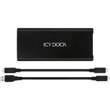 Icy Dock MB861U31-1M2B contenitore di unità di archiviazione Box esterno SSD Nero M.2 Nero, Box esterno SSD, M.2, M.2, 10 Gbit/s, Collegamento del dispositivo USB, Nero