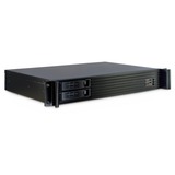 Inter-Tech 1.5U-1528L Supporto Nero, Server case Nero, Supporto, Server, Nero, Mini-ITX, Acciaio, 1.5U