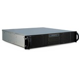 Inter-Tech 2U-20240 Supporto Nero, Server case Nero, Supporto, Server, Nero, ATX, micro ATX, Mini-ATX, Acciaio, HDD, Rete, Potenza