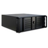 Inter-Tech 4U-4098-S Supporto Nero Nero, Supporto, Server, Nero, ATX, micro ATX, uATX, Mini-ITX, Acciaio, 4U