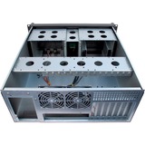 Inter-Tech 4U-4098-S Supporto Nero Nero, Supporto, Server, Nero, ATX, micro ATX, uATX, Mini-ITX, Acciaio, 4U