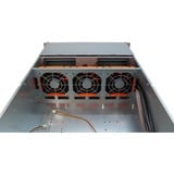 Inter-Tech 4U-4416L Supporto Nero, Argento Nero, Supporto, Server, Nero, Argento, ATX, EATX, EEB, Mini-ATX, uATX, Metallo, 4U