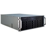 Inter-Tech 4U-4416L Supporto Nero, Argento, Server case Nero, Supporto, Server, Nero, Argento, ATX, EATX, EEB, Mini-ATX, uATX, Metallo, 4U