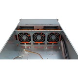 Inter-Tech 4U-4416L Supporto Nero, Argento, Server case Nero, Supporto, Server, Nero, Argento, ATX, EATX, EEB, Mini-ATX, uATX, Metallo, 4U
