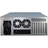 Inter-Tech 4U-4424 Supporto Nero, Argento Nero, Supporto, Server, Nero, Argento, ATX, EATX, EEB, Mini-ITX, uATX, Metallo, 4U