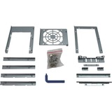 Inter-Tech 4U-4424 Supporto Nero, Argento, Server case Nero, Supporto, Server, Nero, Argento, ATX, EATX, EEB, Mini-ITX, uATX, Metallo, 4U