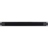 Inter-Tech 88887151 porta accessori Nero, Nero, Acciaio, 1U, 19", 482 mm, 8 mm