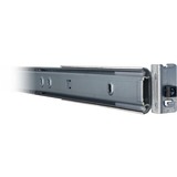 Inter-Tech 88887220 porta accessori Guida per scaffale, Rotaie di montaggio grigio, Guida per scaffale, Argento, Acciaio, 30 kg, 1U, 19"