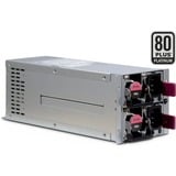 Inter-Tech ASPOWER R2A-DV0800-N alimentatore per computer 800 W 20+4 pin ATX 2U Argento, Alimentatore PC grigio, 800 W, 100 - 240 V, 50 - 60 Hz, 15 A, 150 W, 30 A