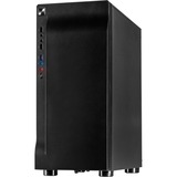 Inter-Tech A-3411 Creek Tower Nero Nero, Tower, PC, Nero, ATX, ITX, micro ATX, Blu, Verde, Rosso, Frontale