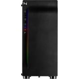 Inter-Tech A-3411 Creek Tower Nero, Chassis Tower Nero, Tower, PC, Nero, ATX, ITX, micro ATX, Blu, Verde, Rosso, Frontale
