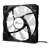 Inter-Tech Argus L-12025 Case per computer Ventilatore 12 cm Nero, Ventola Nero/trasparente, Ventilatore, 12 cm, 1200 Giri/min, 59,46 pdc/min, Nero