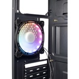 Inter-Tech B-02 RGB Tower Nero Nero, Tower, PC, Nero, ATX, micro ATX, Acrilico, Blu, Verde, Rosso