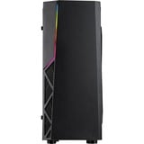 Inter-Tech B-02 RGB Tower Nero, Chassis Tower Nero, Tower, PC, Nero, ATX, micro ATX, Acrilico, Blu, Verde, Rosso
