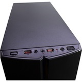 Inter-Tech B-48 Midi Tower Nero Nero, Midi Tower, PC, Nero, ATX, micro ATX, 15 cm, 35 cm