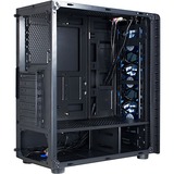 Inter-Tech CXC2 Tower Nero Nero, Tower, PC, Nero, ATX, ITX, micro ATX, Vetro temperato, Blu