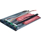 Inter-Tech IPC 1U-10255 Supporto Nero Nero, Supporto, Server, Nero, ATX, EATX, EEB, Acciaio, HDD, Rete, Potenza