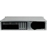 Inter-Tech IPC 2U-2404S Supporto Nero, Argento, Server case Nero, Supporto, Server, Nero, Argento, Mini-ITX, uATX, Acciaio, 2U