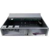 Inter-Tech IPC 2U-2404S Supporto Nero, Argento, Server case Nero, Supporto, Server, Nero, Argento, Mini-ITX, uATX, Acciaio, 2U