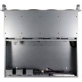 Inter-Tech IPC 2U-2404S Supporto Nero, Argento, Server case Nero, Supporto, Server, Nero, Argento, Mini-ITX, uATX, Acciaio, 2U