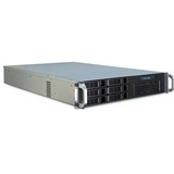 Inter-Tech IPC 2U-2406 Supporto Nero, Argento, Server case Nero, Supporto, Server, Nero, Argento, ATX,EATX,EEB,Mini-ITX,uATX, Acciaio, 2U