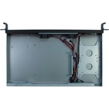 Inter-Tech IPC-K-126L Supporto Nero, Server case Nero, Supporto, Server, Nero, Mini-ITX, Acciaio, 1U
