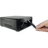 Inter-Tech ITX A60 Mini Tower Nero 60 W, Case HTPC Nero, Mini Tower, PC, Nero, ITX, Alluminio, 4 cm