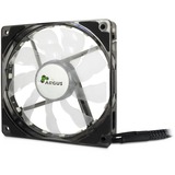 Inter-Tech L-12025 Aura Case per computer Ventilatore 12 cm Nero Nero/trasparente, Ventilatore, 12 cm, 1500 Giri/min, 30 dB, 59,46 pdc/min, Nero