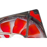 Inter-Tech L-12025 Case per computer Ventilatore 12 cm Nero, Rosso, Ventola Nero/Rosso, Ventilatore, 12 cm, 1200 Giri/min, 20 dB, 59,46 pdc/min, 54 m³/h