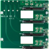 Inter-Tech SC-4100 Supporto Nero, Alloggio a cubo Nero, Supporto, Server, Nero, Mini-ITX, Acciaio, 1U