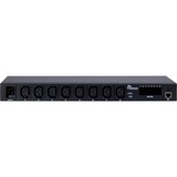 Inter-Tech SW-0816 unità di distribuzione dell'energia (PDU) 8 presa(e) AC Nero Nero, Acciaio, Nero, LED, 8 presa(e) AC, Accoppiatore C13, Accoppiatore C20