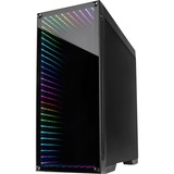 Inter-Tech X-908 Infini2 Tower Nero Nero, Tower, PC, Nero, ATX, ITX, micro ATX, Mini-ITX, Blu, Verde, Rosso, Ventole