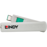 Lindy 40426 clip sicura Bloccaporte + chiave USB tipo-C Verde 5 pz verde, Bloccaporte + chiave, USB tipo-C, Verde, 5 pz, 10 g