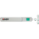 Lindy 40426 clip sicura Bloccaporte + chiave USB tipo-C Verde 5 pz verde, Bloccaporte + chiave, USB tipo-C, Verde, 5 pz, 10 g