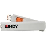 Lindy 40428 clip sicura Chiave bloccaporta USB tipo-C Grigio, Arancione 4 pz arancione , Chiave bloccaporta, USB tipo-C, Grigio, Arancione, 4 pz, 10 g