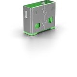 Lindy 40461 clip sicura Bloccaporte USB tipo A Verde Acrilonitrile butadiene stirene (ABS) 10 pz verde, Bloccaporte, USB tipo A, Verde, Acrilonitrile butadiene stirene (ABS), 10 pz, Sacchetto di politene