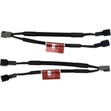 Noctua NA-SYC2 parte e accessorio del sistema di raffreddamento del computer, Cavo Nero, 3-pin, 111 mm, 29 mm, 150 mm, 58 g