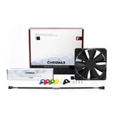 Noctua NF-F12 PWM chromax.black.swap Case per computer Ventilatore 12 cm Nero, Ventola Nero, Ventilatore, 12 cm, 300 Giri/min, 1500 Giri/min, 93,4 m³/h, Nero