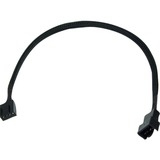 Phobya 30cm 4Pin PWM 0,6 m Nero, 0,6 m, 4-pin PWM, 4-pin PWM, Maschio, Femmina, Nero