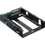 QNAP QDA-A2AR contenitore di unità di archiviazione Box esterno HDD/SSD Nero 2.5" Nero, Box esterno HDD/SSD, 2.5", Serial ATA III, 6 Gbit/s, Nero