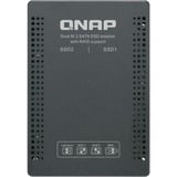 QNAP QDA-A2MAR contenitore di unità di archiviazione Box esterno SSD Nero M.2, Telaio di montaggio Nero, Box esterno SSD, M.2, M.2, 6 Gbit/s, Nero